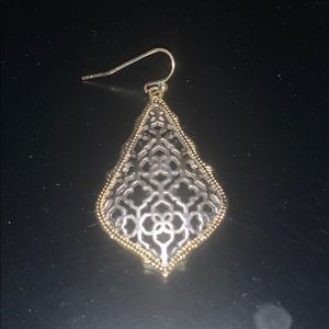 Addie silver/gold earring